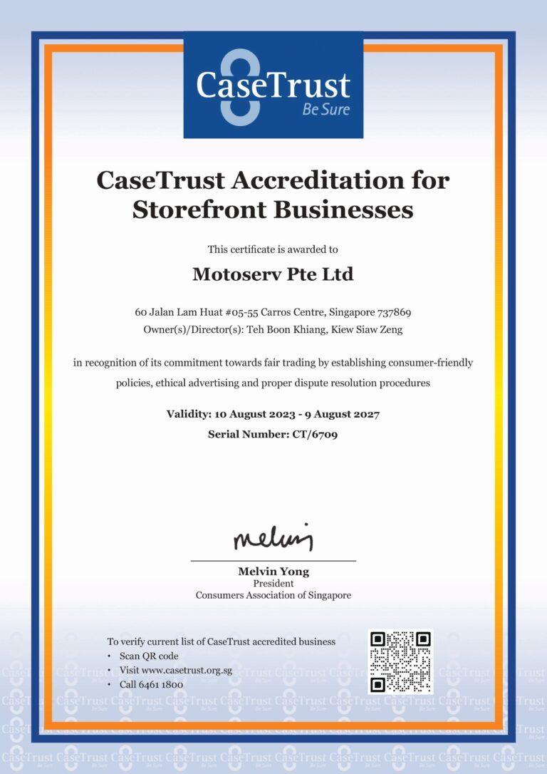 CaseTrust Accredited Automotive Workshop