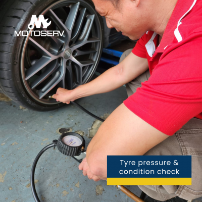 Tyre pressure and condition check