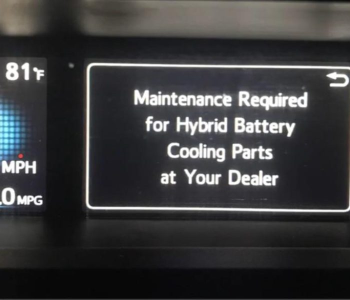 battery maintenance indicator