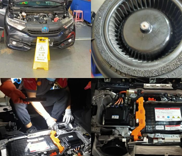 cleaning hybrid car internal