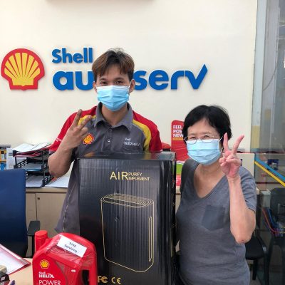 old woman with shell helix power